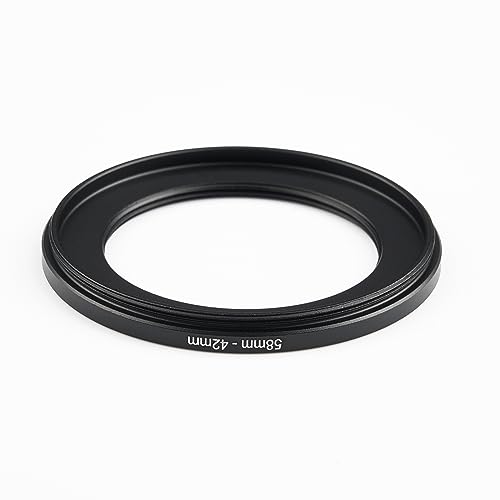 Image of 58-42mm Step-Down Ring Filter Adapter, All Brands UV ND CPL Metal Ring Adapter