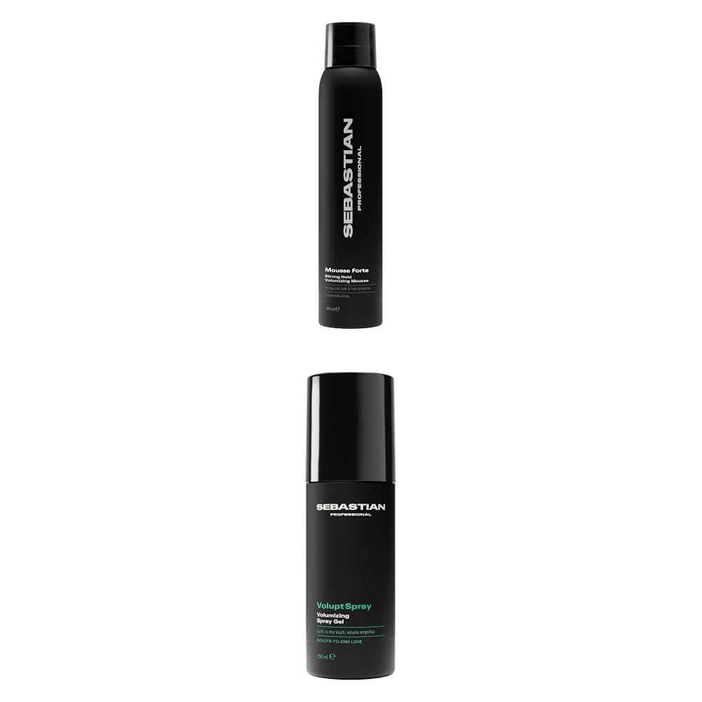Sebastian Professional Styling Bundle - Halt spendender Stylingschaum und Styling-Mousse für Elastizität und Volumen - bei feinem Haar (200 ml, 150 ml)