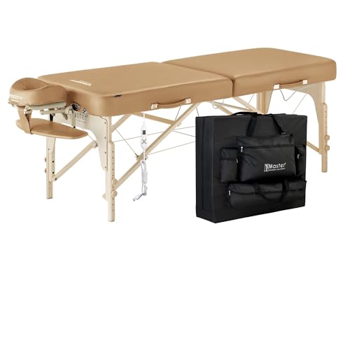 Master Massage 30" Phoenix Therma-Top Heated Portable Massage Table Package, Folding Esthetician Lash & Facial Bed – Otter