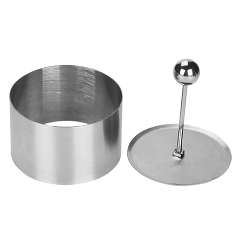 GRIRIW Stampo Per Onigiri Rotondo e Polpette Di Riso in Acciaio Resistente, Stampo Per Tiramisù e Sushi, Utensile Da Cucina Versatile e Riutilizzabile, Per Preparazioni Fatte in Casa