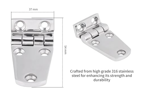 Charnière de porte de bateau pliable 54x37mm pour optimiser l'espace des cabines
