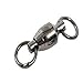 Spro Ball Bearing Swivel with 2 Welded Ring-Pack of 1 (NS Black, Size 10)