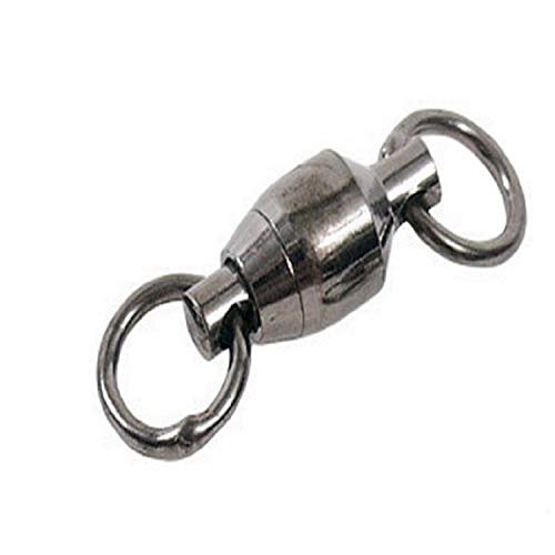 Spro Ball Bearing Swivel with 2 Welded Ring-Pack of 6 (NS Black, Size 5)