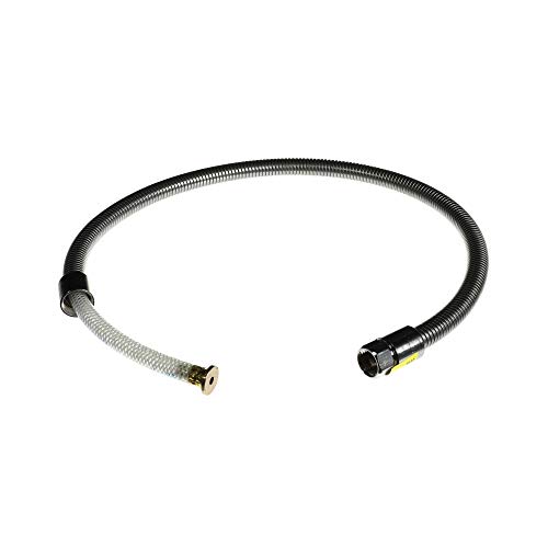 T&S Brass B-0042-H2A Hose, 42-Inch Flexible Stainless Steel, Less Handle