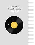 Blank Sheet Music Notebook: Musicians Blank Sheet Music Notebook- 12 Stave Manuscript Paper - Large Size (100 pages, 8.5