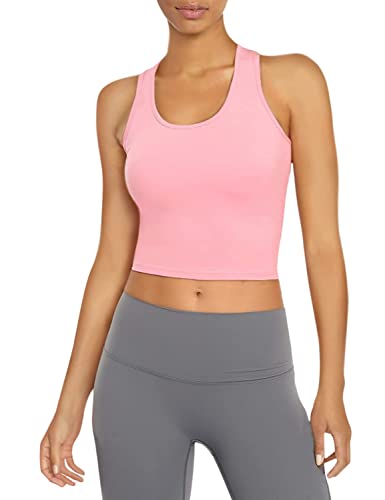 Image of Joviren Crop Tank Tops for Women Workout Cropped Athletic Shirts | 4 Pack Cotton Racerback Yoga Tops