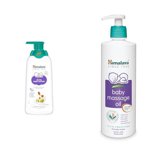 Image of Gentle Baby Lotion 400Ml And Himalaya Baby Massage Oil - 500Ml