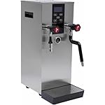 AFLEPCBRQ Steam Machine for Drinks, Commercial Coffee Machine Steam Water Boiling Steam Machine with LCD Screen; Timer & Drip Tray for Heating Drinks