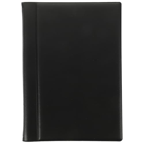Holibanna Álbum de Conmemorativas Organizador Práctico de Cuero PU Negro 120 Compartimentos para Almacenamiento Seguro para Coleccionistas