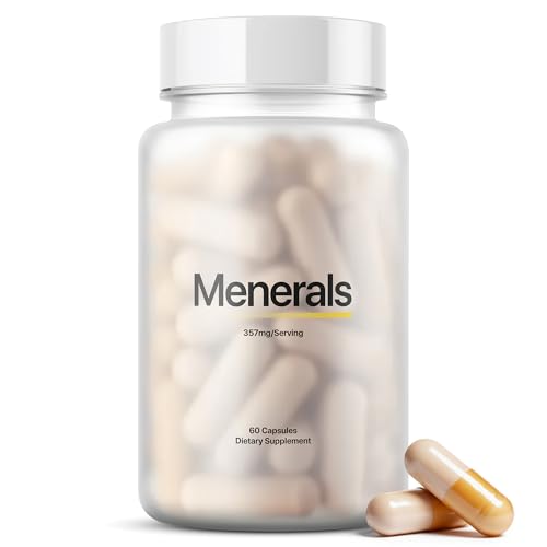 Menerals Mens Multivitamin Trace Mineral Supplement with Fulvic Acid 60Ct