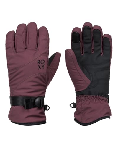 Roxy Gants JETTY SOLID GLOVES Femme Rouge XL, Huckleberry
