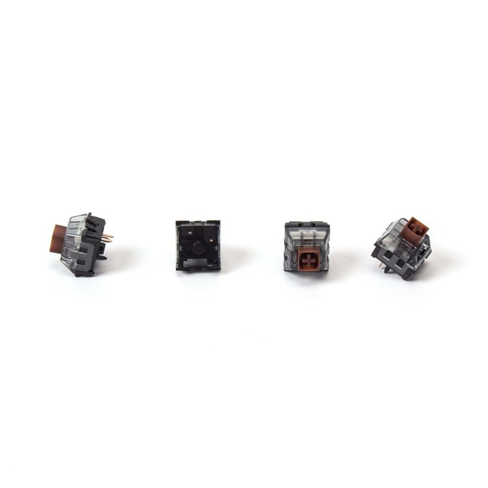 DucKey Kailh Box V2 Switch, Commutateur MX White Clicky/Brown Tactile/Red Linear 5Pin pour Clavier Mécanique (Color : Brown, Size : 90PSC)