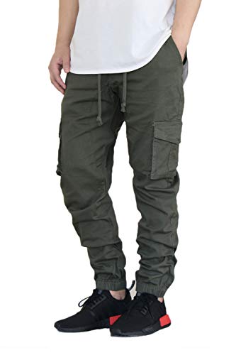 AIRNINE Men's Premium Twill Cargo Jogger Pants S-5XL