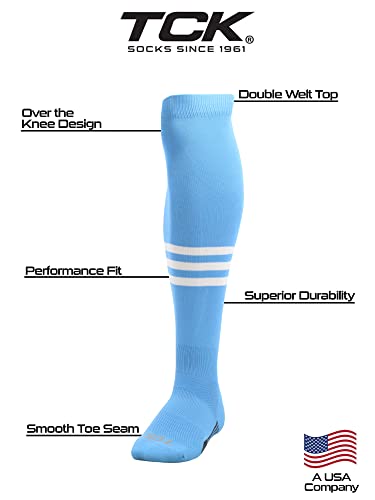 Image of TCK USA Made Over-the-Knee Socks for Baseball, Softball, & Football | Performance Athletic Socks for Boys, Girls, Men & Women