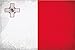 Produktbild mrdeco Metall Schild 12x18cm gewölbt Malta Flag of Malta Vintage Schild