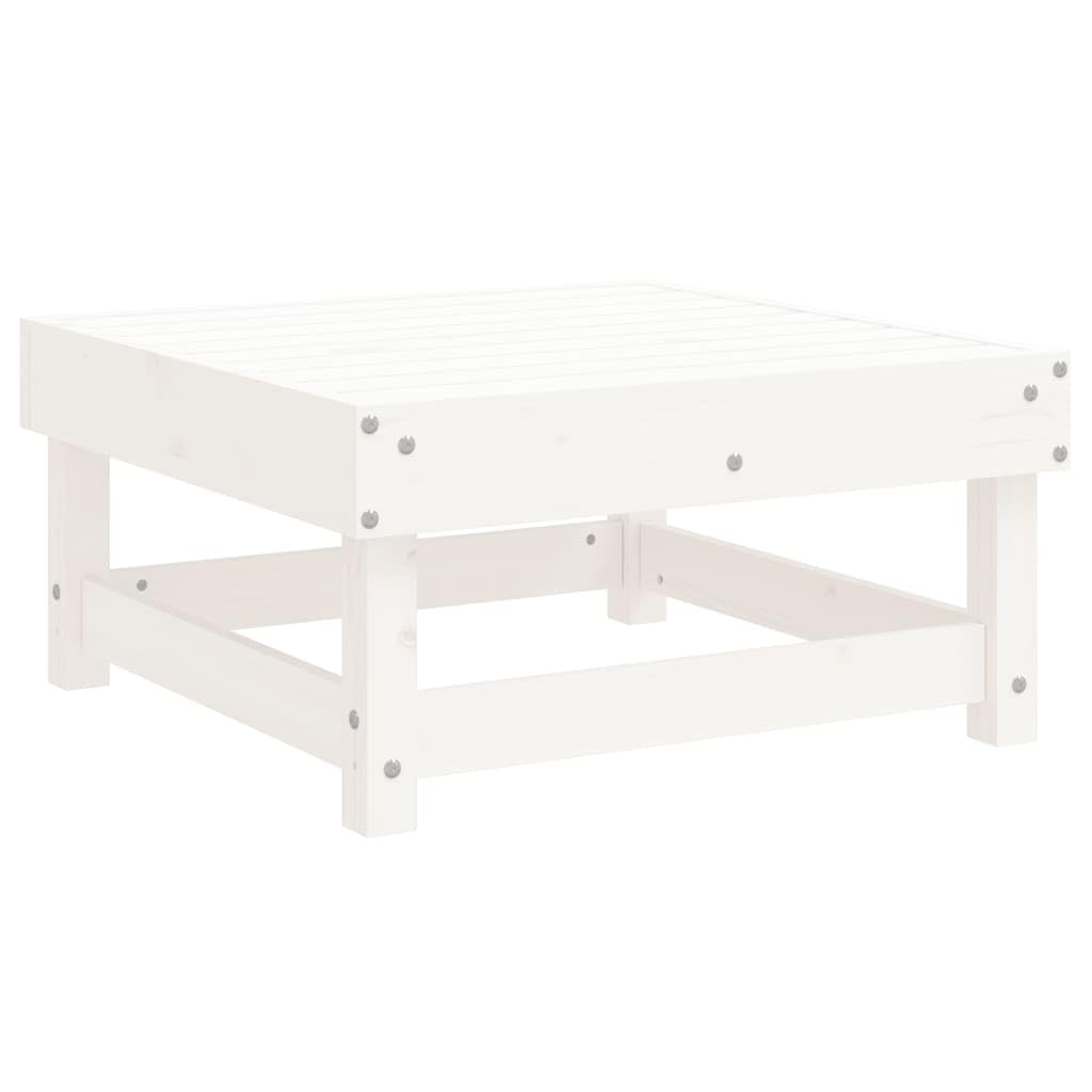 3-częściowy zestaw mebli ogrodowych z litego drewna sosnowego 183 x 61 x 62 cm z częścią narożną, częścią środkową i taboretem, odporny na warunki atmosferyczne mebel wypoczynkowy na taras