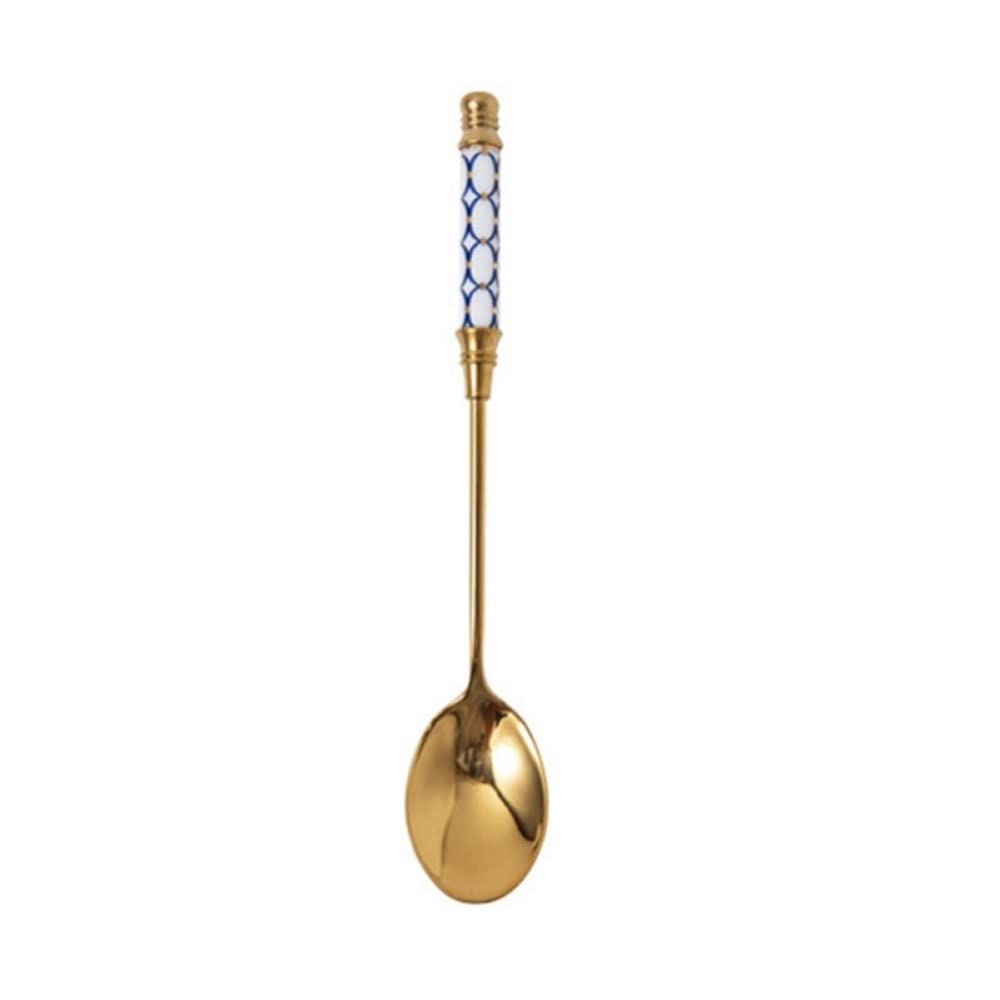 cucharas de Sopa Manejado Cabo Cuchara Helado de Helado Spoon Postre Cuchara Cuchara de Té for Picnic Accesorios De Cocina Cuchara para Servir de Cocina (Quantity : 6)