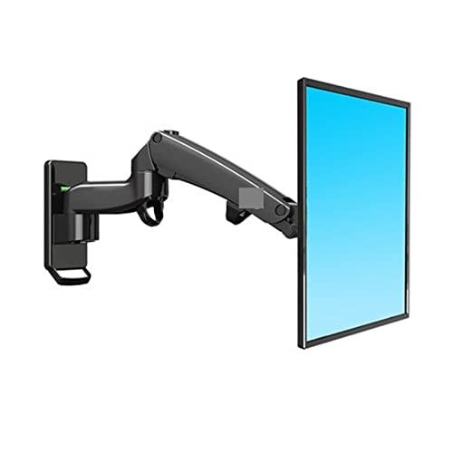 Soporte de pared de aluminio premium para monitor de 24 a 35 pulgadas con resorte neumático