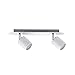 Produktbild Paulmann 66718 Spotlight Tube IP44 max 2x10W GU10 Weiß/Chrom 230V Metall 667.18 Deckenleuchte Lampe LED Deckenlampe Deckenstrahler ohne Leuchtmittel