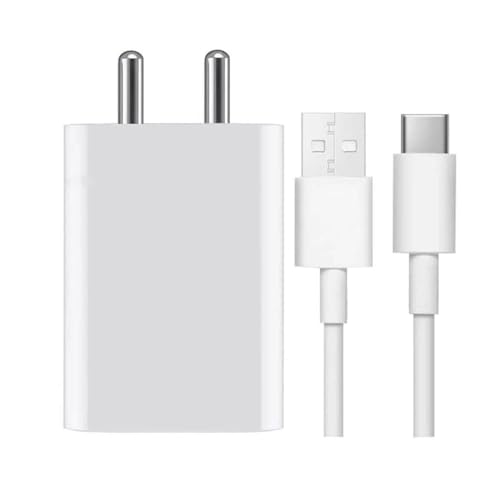 Image of 80W Flash Charger with USB to Type C Cable Compatible with Vivo V40e, V30, V30 Pro, Y300, V40, V40 Pro, Y28E, Y28S, T3 Lite, Y58, Y200 Pro, V30E, Y18I, Y18, Y18E, V29, Iqoo Z9X, T2 Pro,X200
