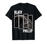 Black Phillip Graphic Horror Movies Halloween Retro Goats T-Shirt