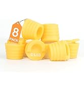 CLIO Kayak Scupper Plug Kit with Handle,8/12 Universal Kayak Plugs Accessories, Yellow