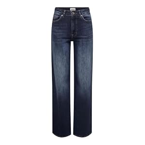 ONLY Female Jeans mit weitem Bein ONLMADISON Hohe Taille Weiter Beinschnitt Jeans