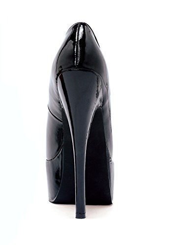 Ellie Shoes Women's 652-PRINCE 6 1/2" Heel Platform Pump, Black2