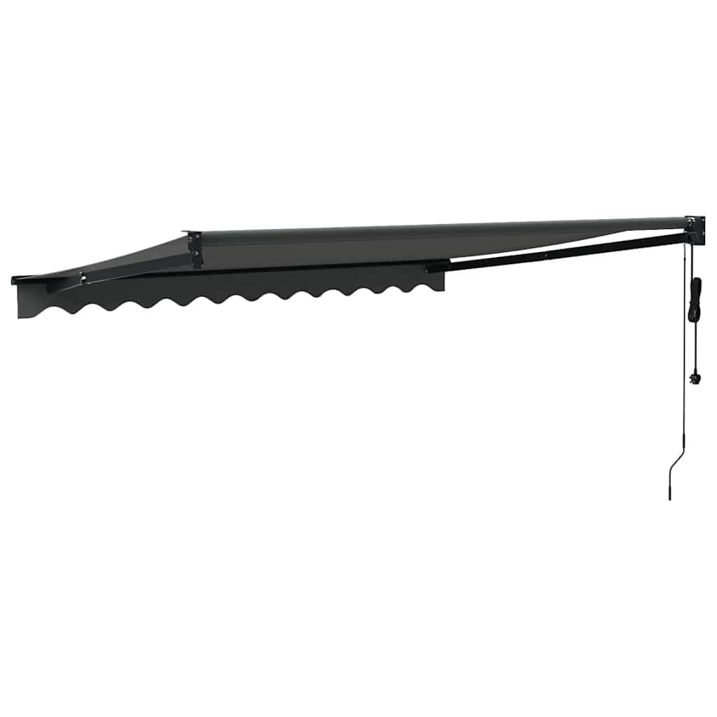 vidaXL Toldo retráctil automático Gris Antracita 3,5x2,5 m