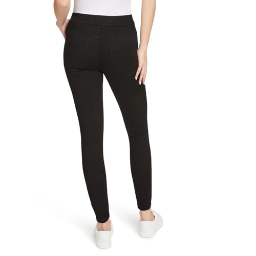 Nine West Women's Classic Denim Leggings, Jeggings for Women with Front and Back Pockets, Mid Rise Skinny Stretch Jeans - Black Small3