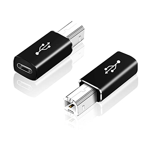 AreMe 2 Pack USB B to USB C Adapter