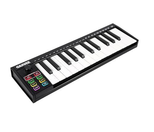 25-Key MIDI Keyboard Controller, Compact USB/DAW Integrated...