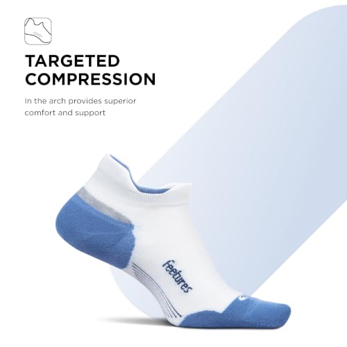 Image of Feetures Elite Max Cushion No Show Tab - Running Socks for Men & Women, Athletic Compression Socks, Moisture Wicking