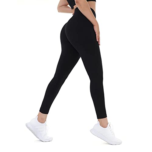 Workout Leggings for Women High Waist Tummy Control Buttery Soft Gym Yoga Pants Squat Proof Booty Tights