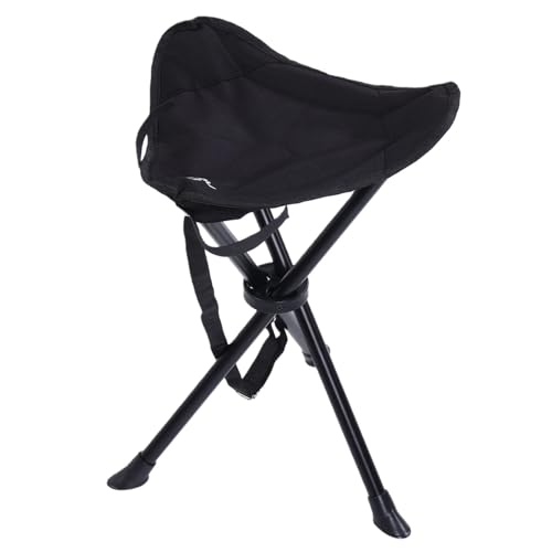 SPYMINNPOO Tabouret Pliant, 200KG Roulement Pliant Trépied Camping Tabouret Portable Pliable...