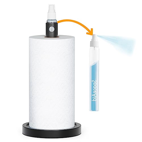 SpaceAid 2 in 1 Paper Towel Holder with Spray Bottle, Countertop Paper