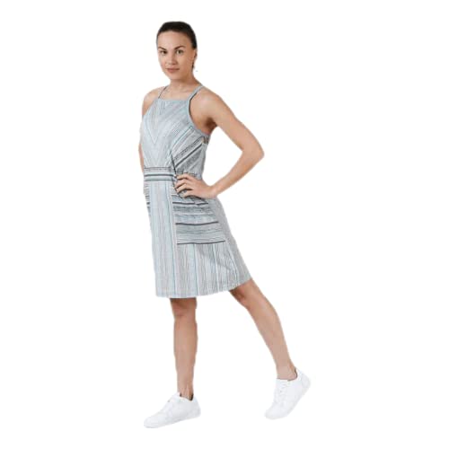 prAna Vestido Ardor Padrão Feminino, Agave Samba, Grande (pacote com 1)