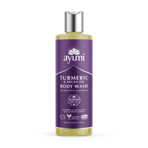 Ayumi Turmeric & Argan Body Wash. Vegan, Cruelty-Free, Dermatologically-Tested, 1 x 250ml
