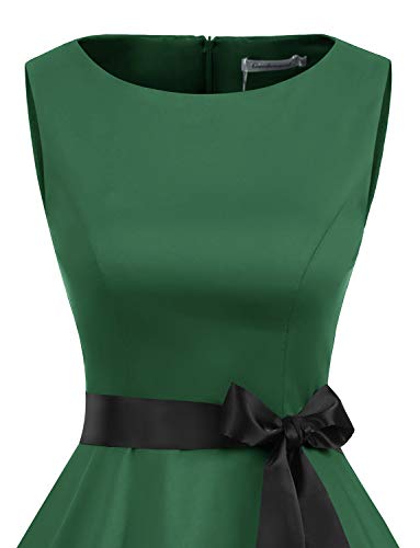 Image of Gardenwed Women's Vintage Dress Sleeveless Cocktail 1950s Dresses Retro Tea Party Swing