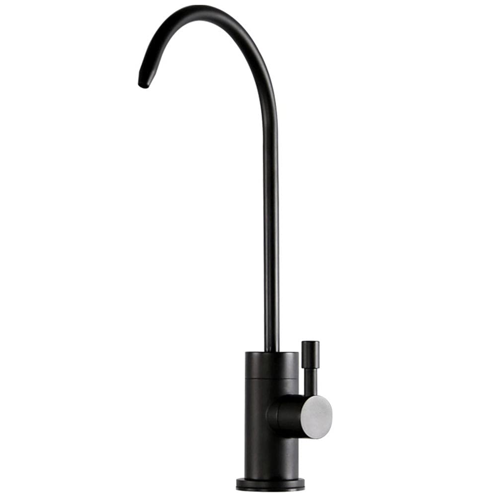 Robinet de cuisine filtre eau purificateur design chrome et noir système osmose