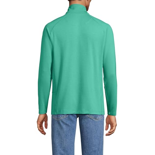 Lands' End Men's Long Sleeve Flex Performance Quarter Zip X-Large Frosted Green2
