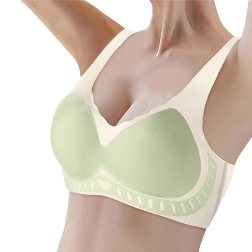 Soutien-gorge fin sans armature jaune L avec dos brillant