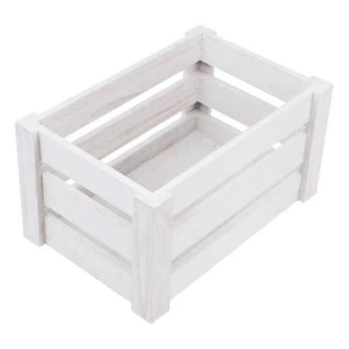 NESTINGHO Caja de Almacenamiento de Estilo Retro para Artículos Diversos, Caja Multifunción de Material Sintético Blanco Diseño Compacto Hogar y Dormitorio