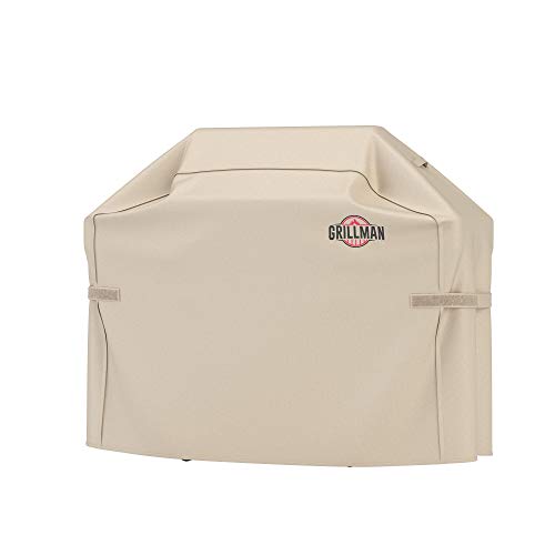 Grillman Premium Grill Cover for Outdoor Grill, BBQ Grill Cover, Rip-Proof, Waterproof, Top Heavy-Duty Large Grill Covers for Outside, Barbecue Cover & Gas Grill Covers (72" L x 26" W x 51" H, Tan)
