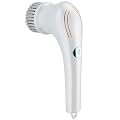 ENZUO Electric Cleaning Brush Cordless Motorized with 5 Replaceable Cleaning Heads for Toilet Bathtub Tile Sink Wall