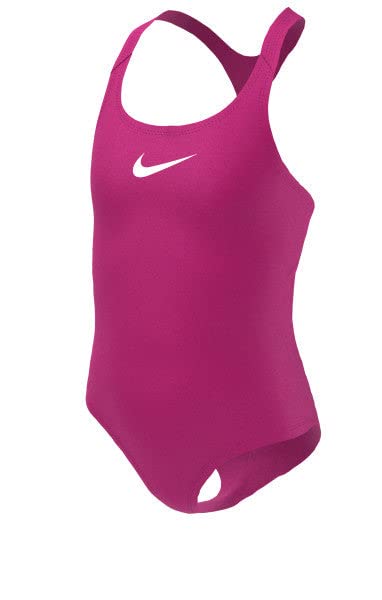 Nike Swim Girls' Essential Racerback One Piece Pink Prime XL (18 Big Kids) / Pink Prime