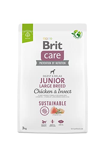 BRIT Care Dog Sustainable Junior Large Breed Chicken & Insect - Dry Dog Food - 3 kg