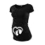 Black-heart and Foot Maternity T-shirt