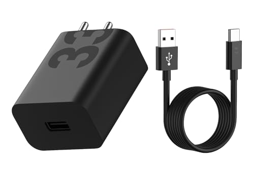 Image of Motorola TurboPower 33W Fast Charger with 1m USB-A to USB-C Cable Compatible with  G54 5G, Motorola G Power 2025,  G75 5G, G Stylus 2024, Razr 50, Razr 60