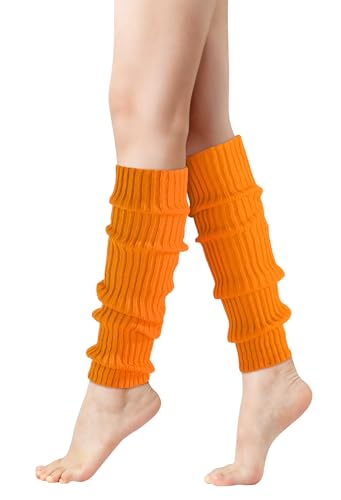 Image of Pleneal Leg Warmers for Women 80s Y2k, Ribbed Knit Long Socks LegWarmer